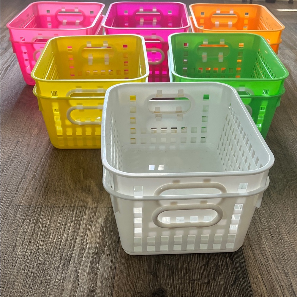 Vibrant Multi-Color Storage Basket Set